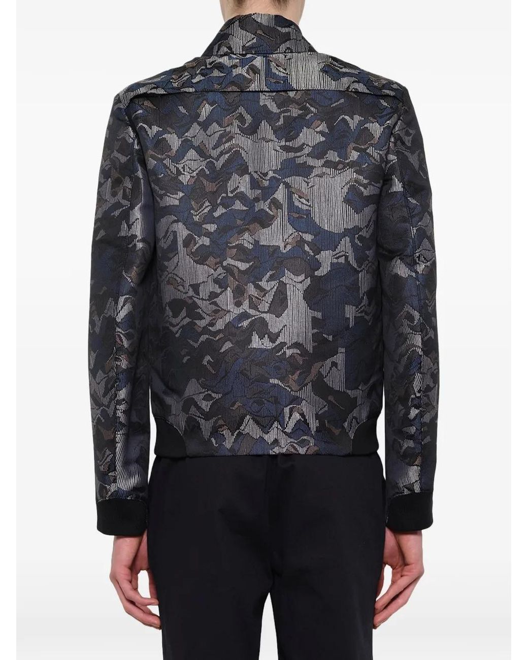 KENZO Blue Veste Bomber À Logo for men