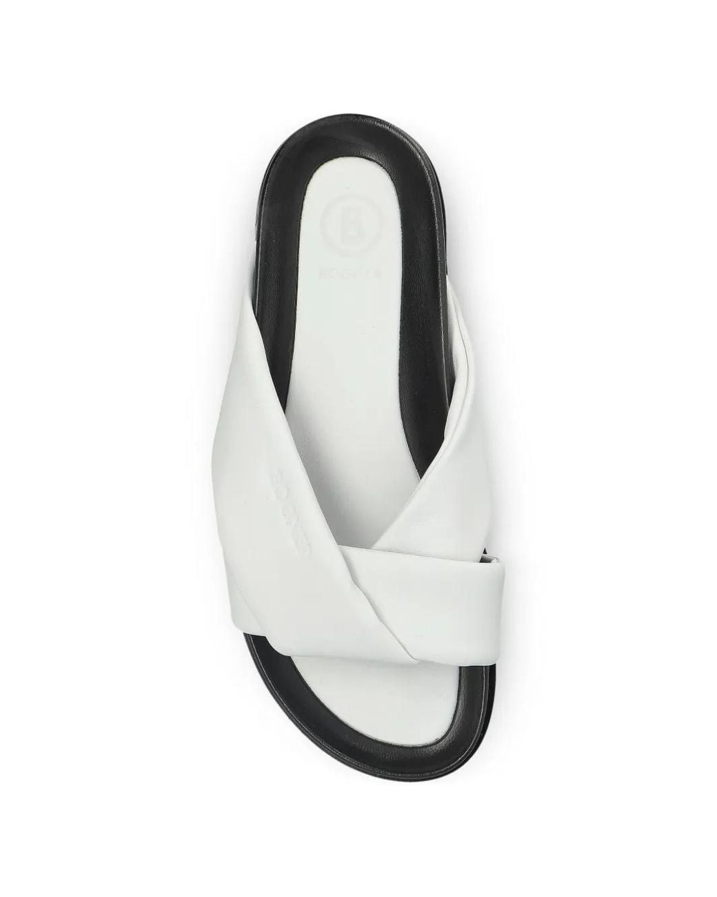 Bogner White Twisted Leather Sneakers