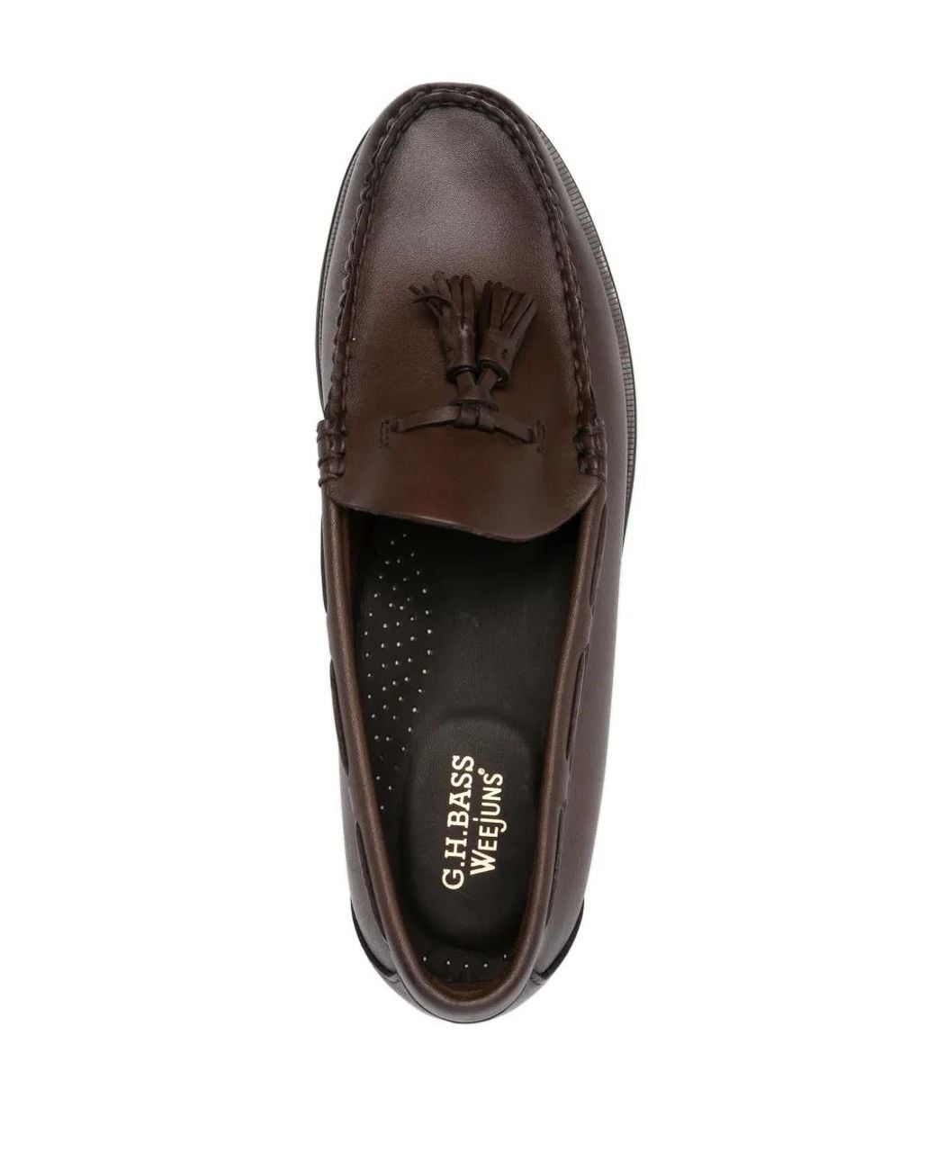 G.H.BASS Brown Weejuns Larkin Tassel Loafers for men