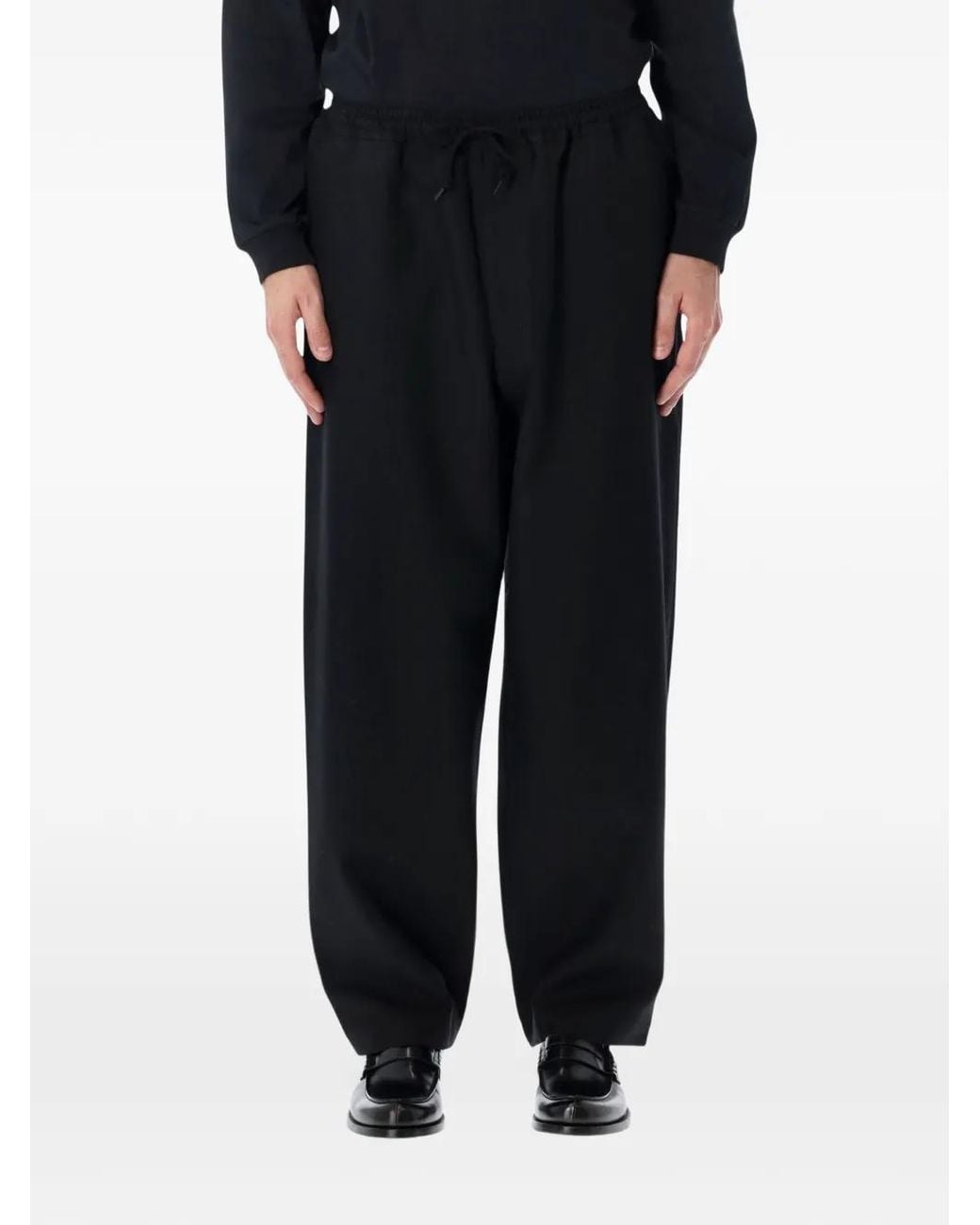 Comme des Garçons Black Drawstring-Waist Trousers for men