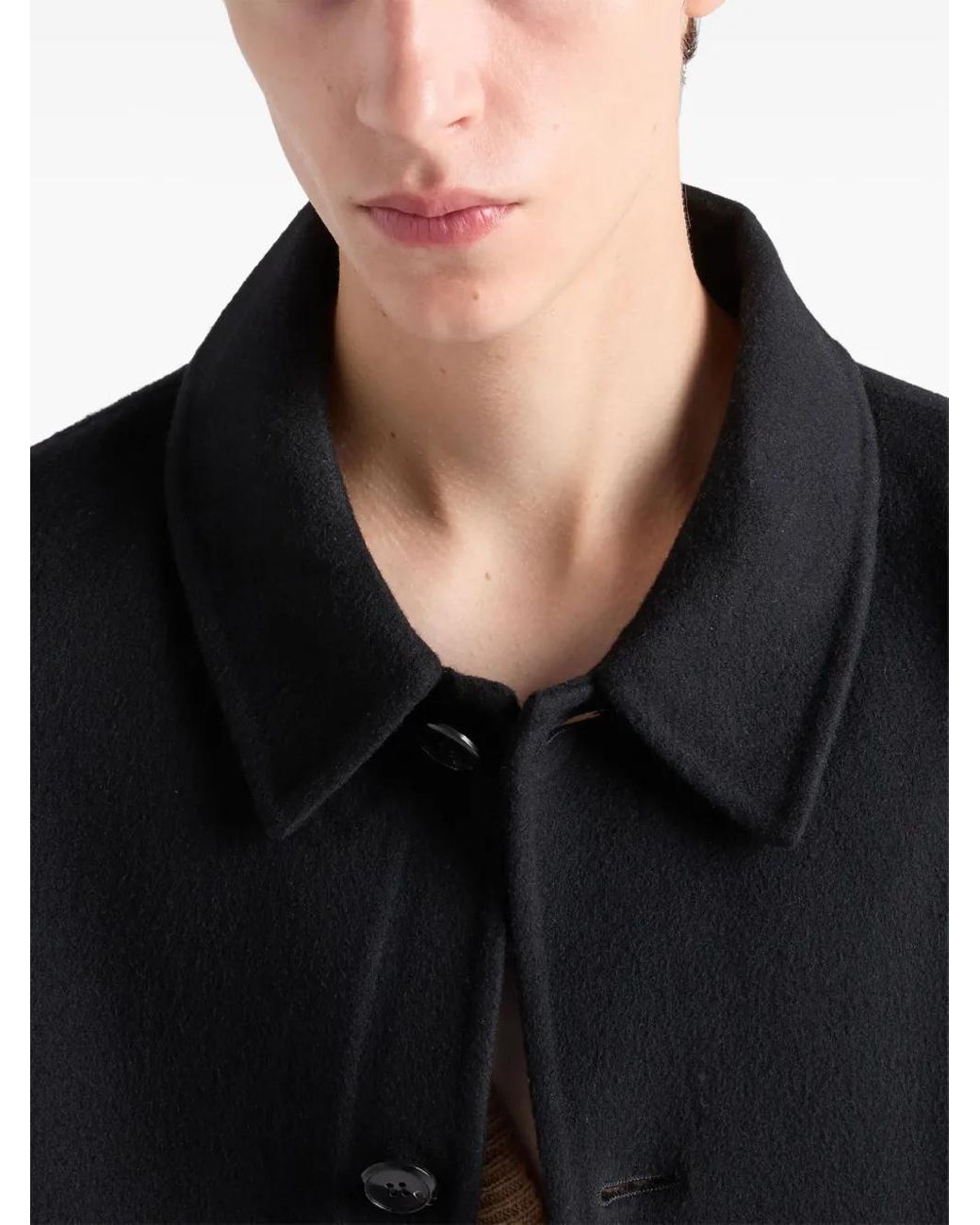 Prada Black Cashmere Coat for men