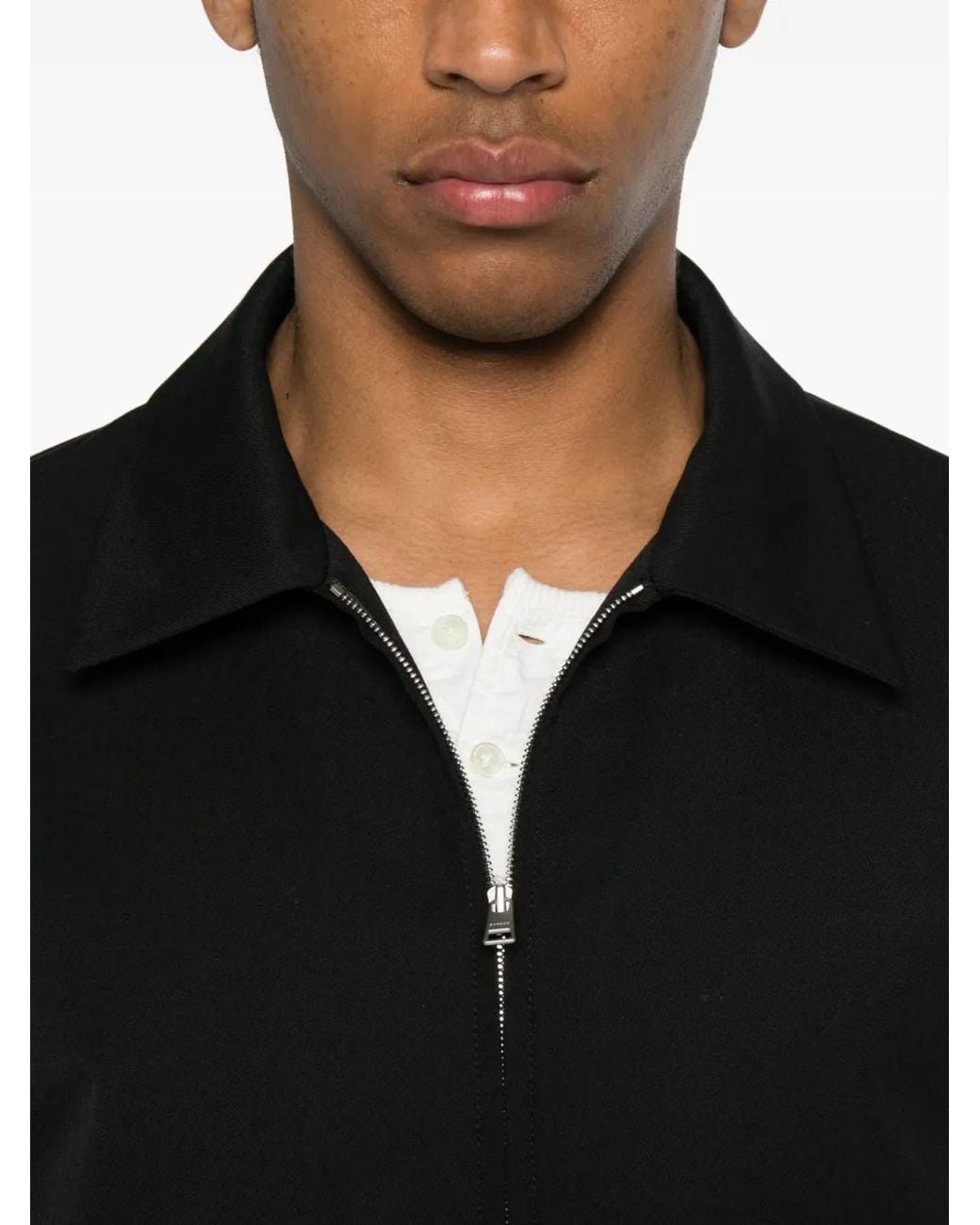 Giacca Con Zip di Sandro in Black da Uomo