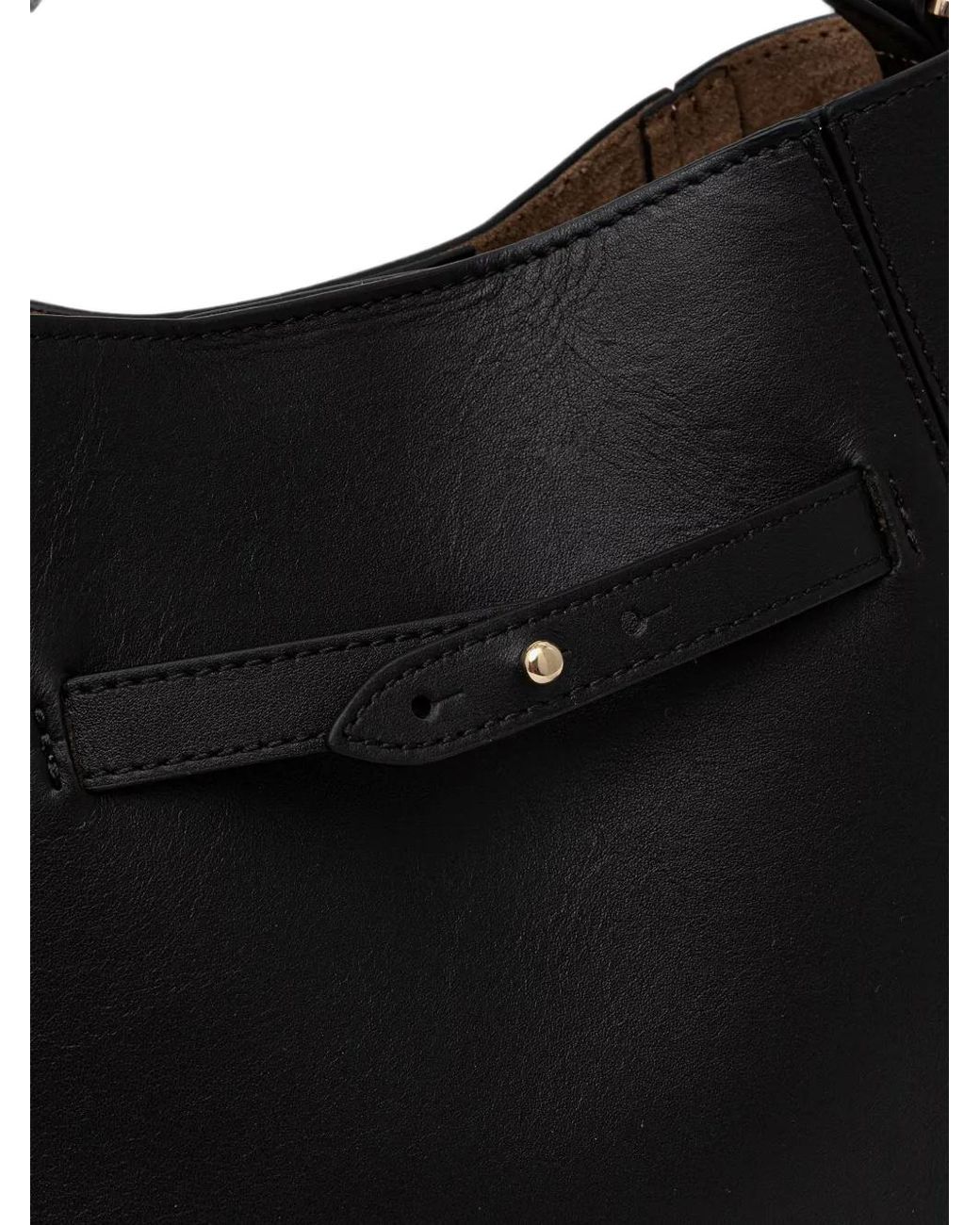 Marc O' Polo Black Leather Shoulder Bag