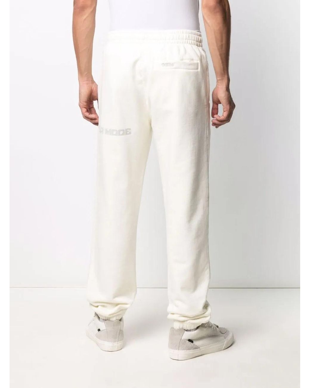 032c White Straight-Leg Logo Cotton Track Pants for men