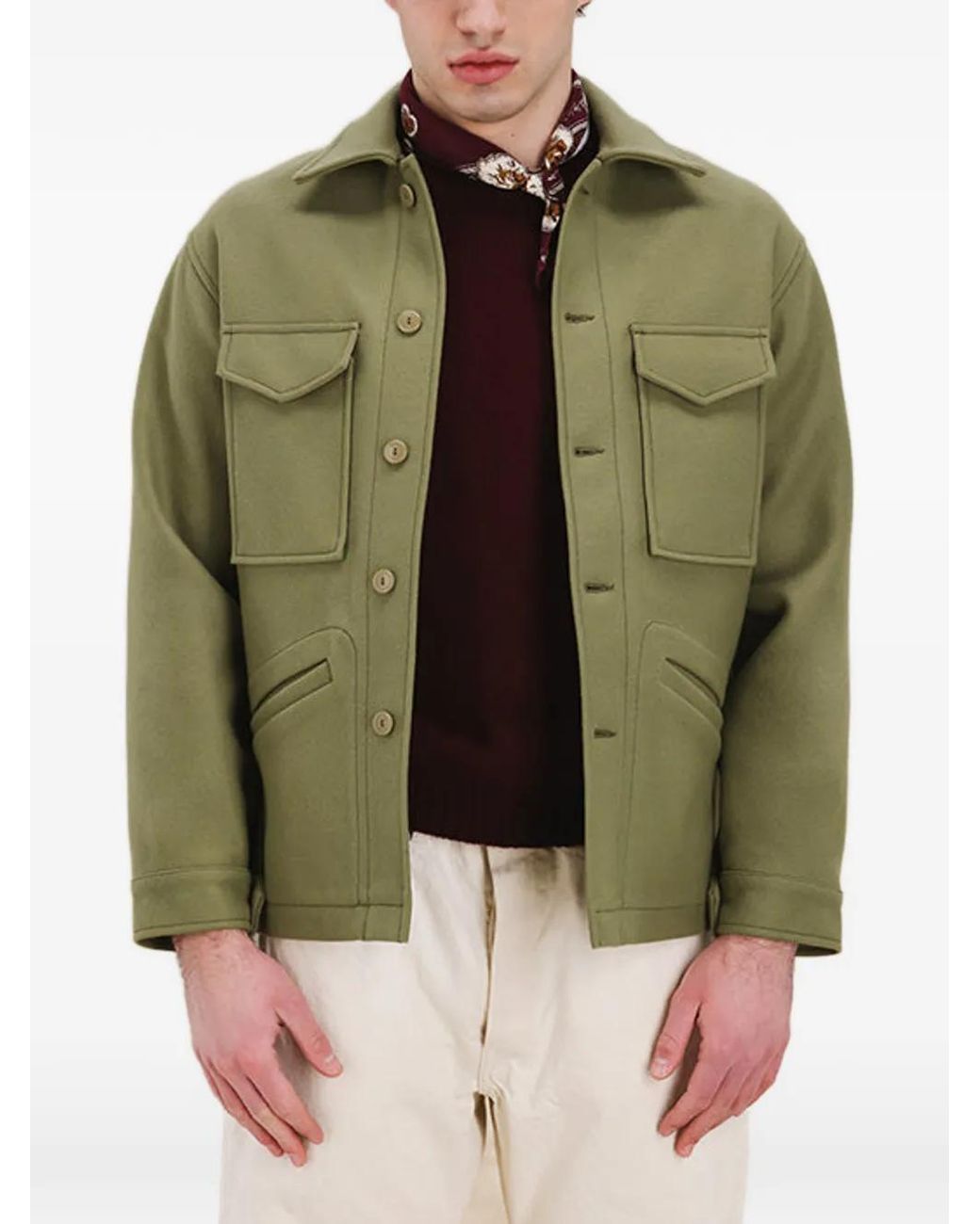 Fortela Green Edward Shirt Jacket for men