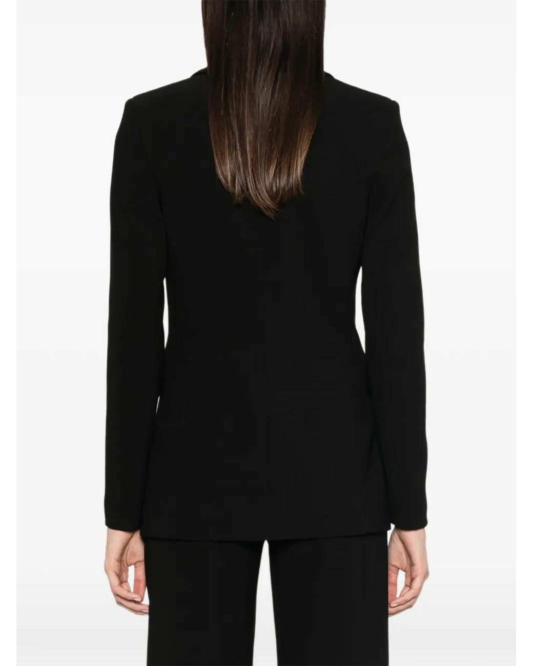 Patrizia Pepe Black Slim-Fit Stretch Blazer