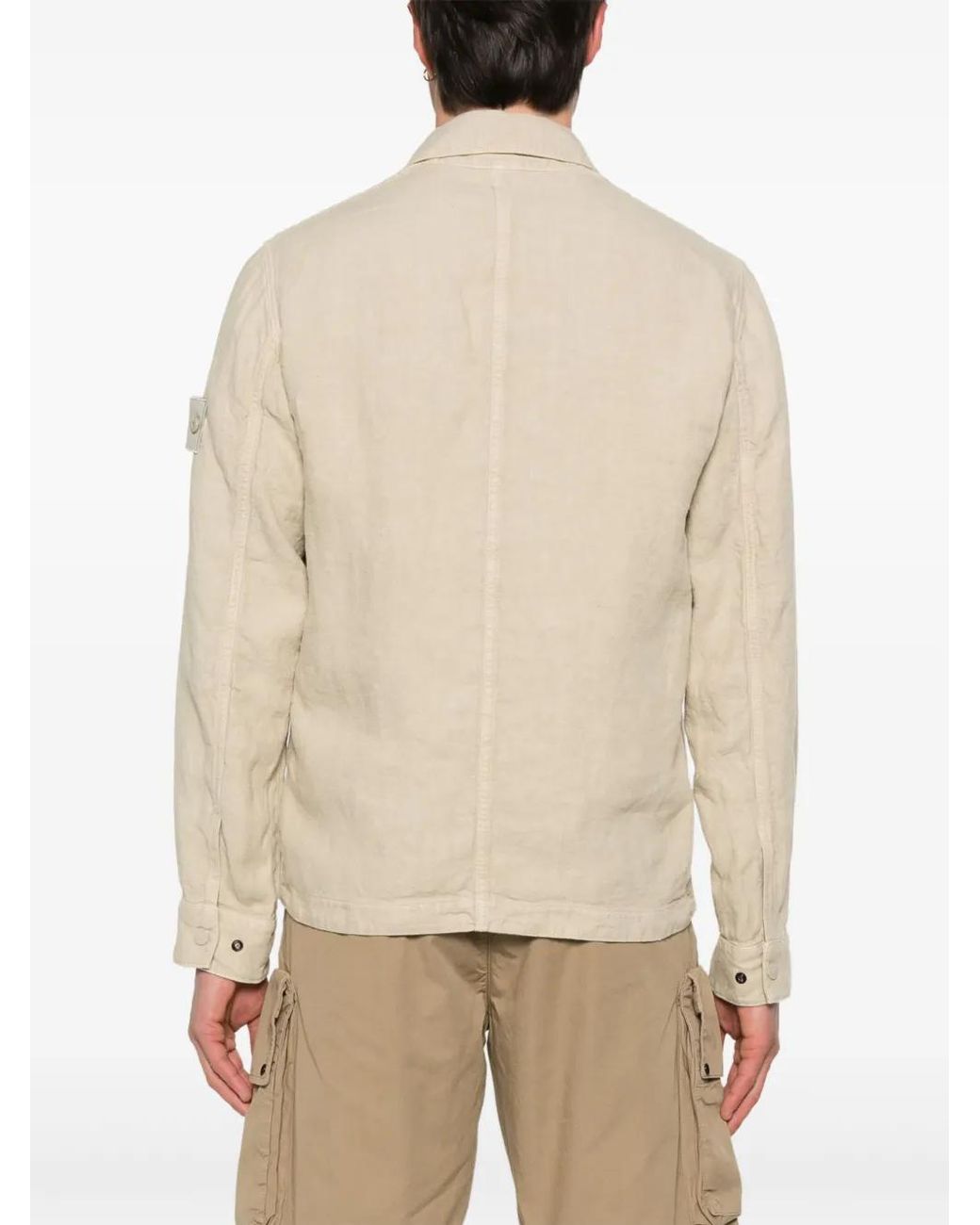 Stone Island Ghost Shirtjack in het White voor heren
