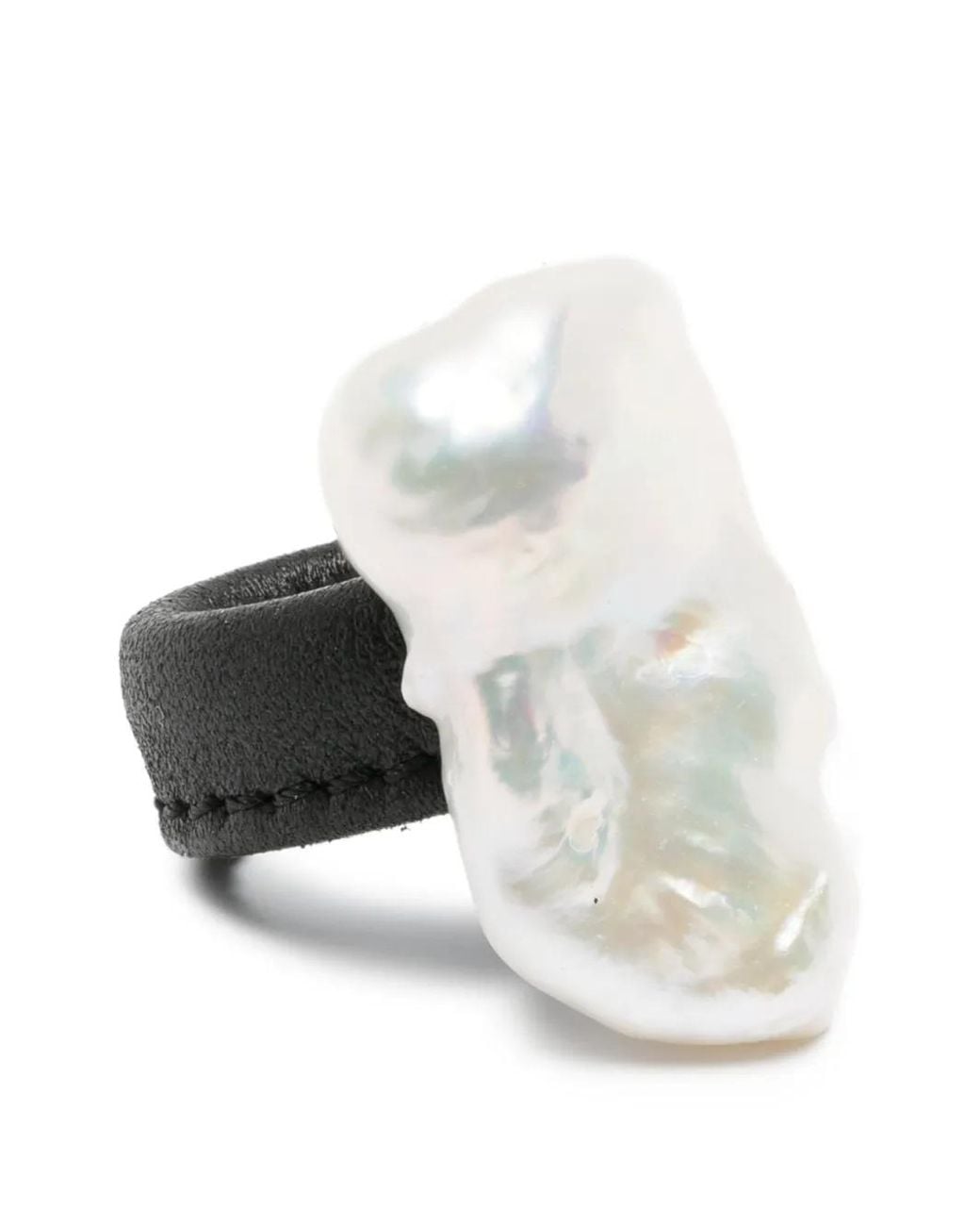 Anillo Con Perla Barroca Monies de color White