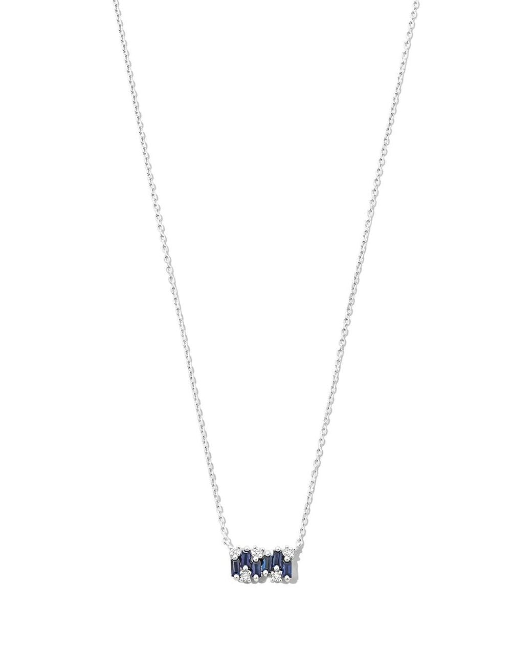 Suzanne Kalan White 18Kt Sapphire And Diamond Necklace