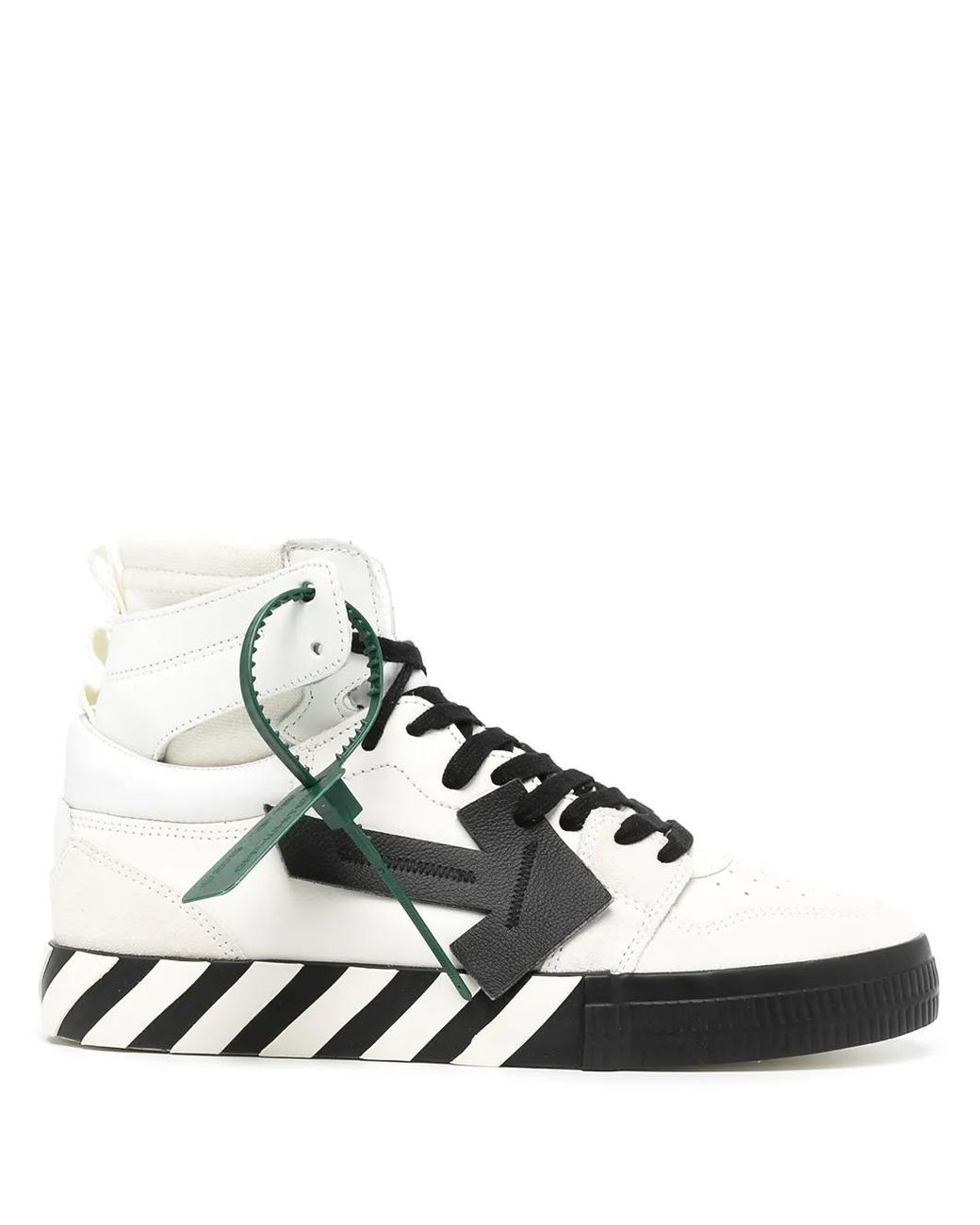 Off-White c/o Virgil Abloh Multicolor High-top Vulcanized Leather Sneaker for men