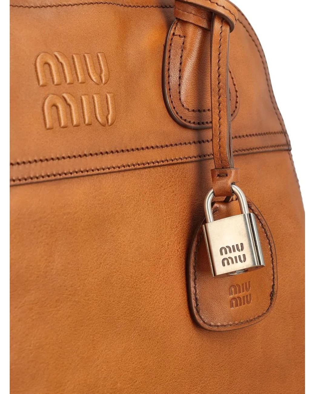 Miu Miu Brown Vivant Leather Bag