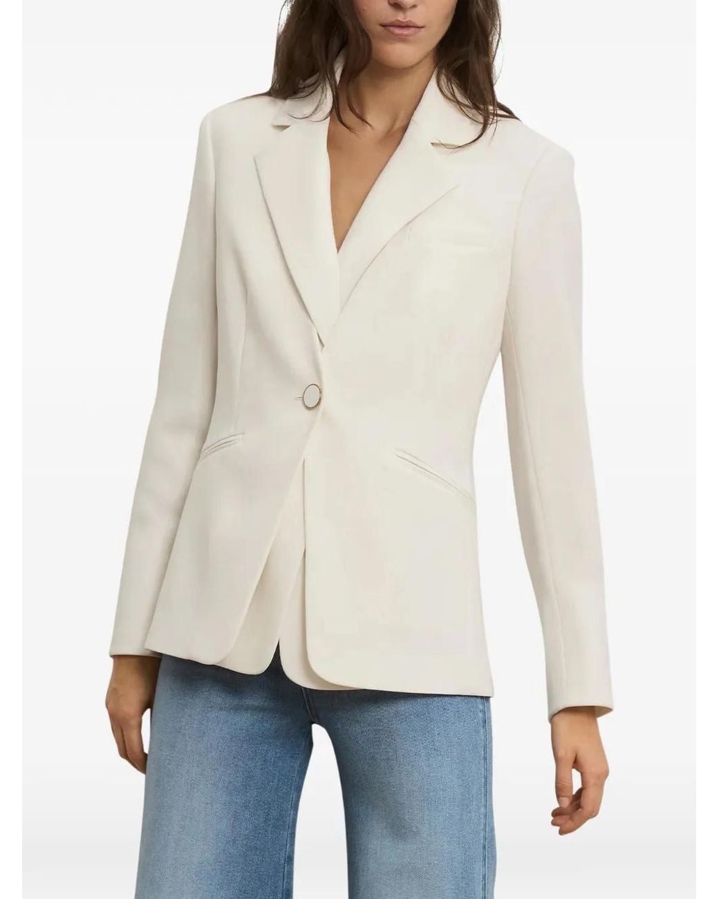 Veronica Beard White Rossi Blazer