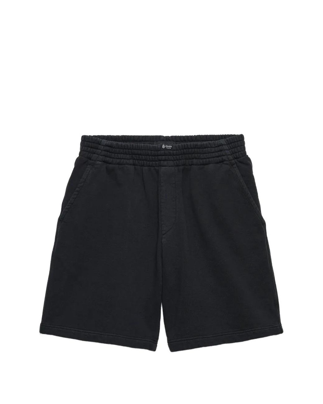 Prada Black Cotton Bermudas for men