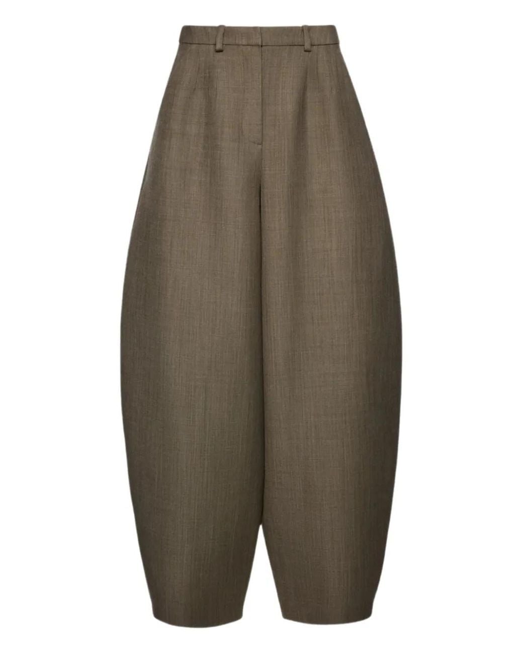 Magda Butrym Green Belted Balloon Trousers