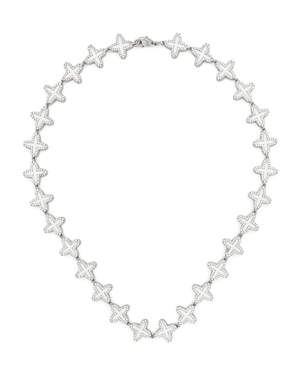 Collier À Pendentif Trèfle DARKAI en coloris White