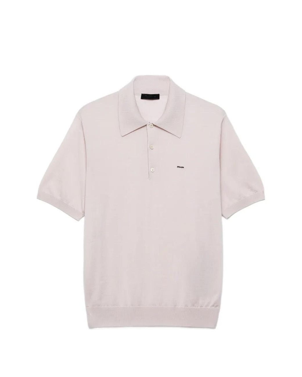 Prada Wollen Poloshirt in het Pink voor heren