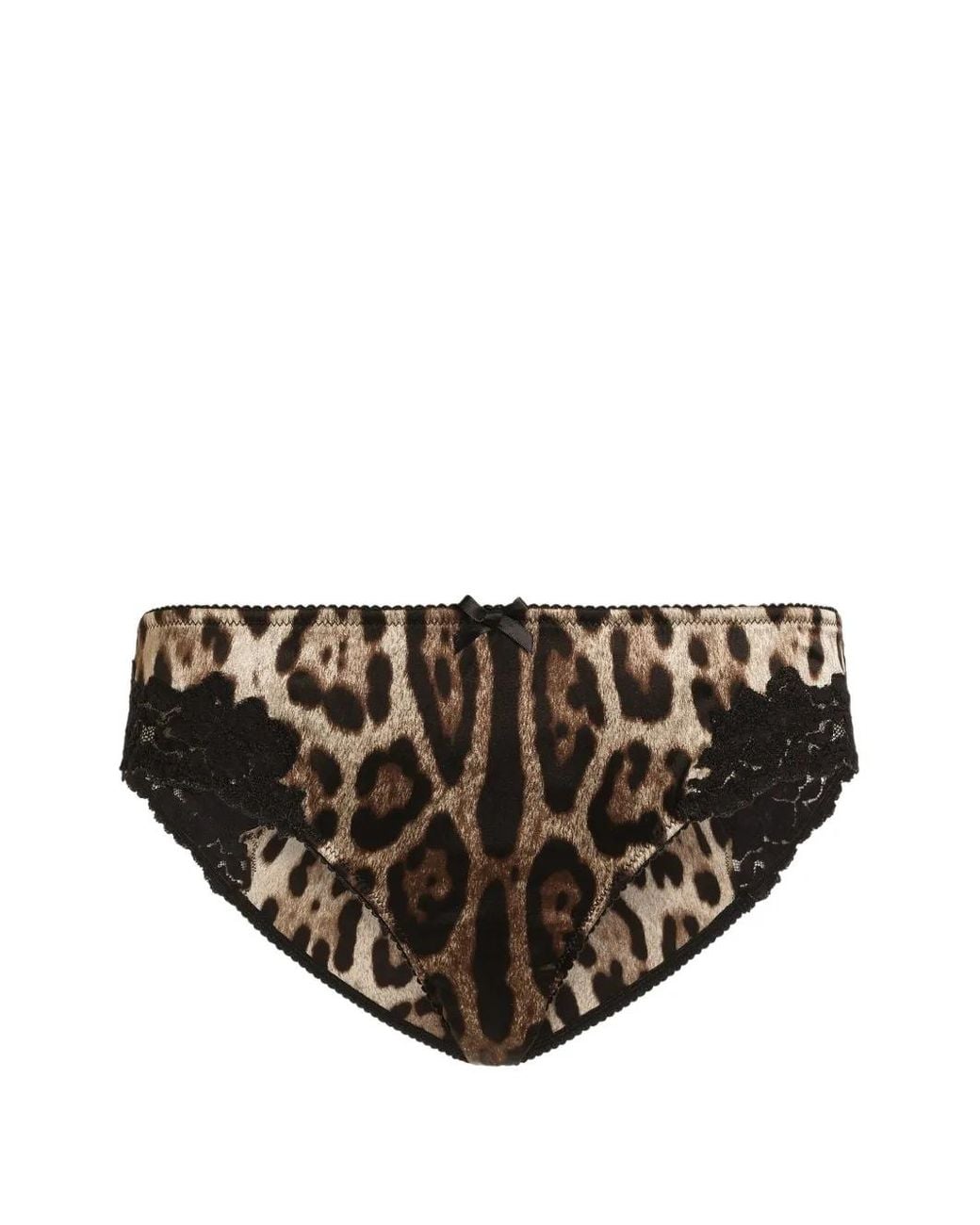 Dolce & Gabbana Multicolor Leo-Print Satin Bra