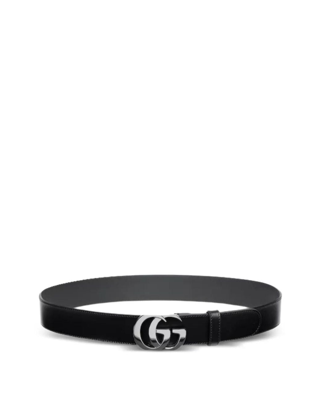 Gucci White Cut Gg Marmont Belt for men