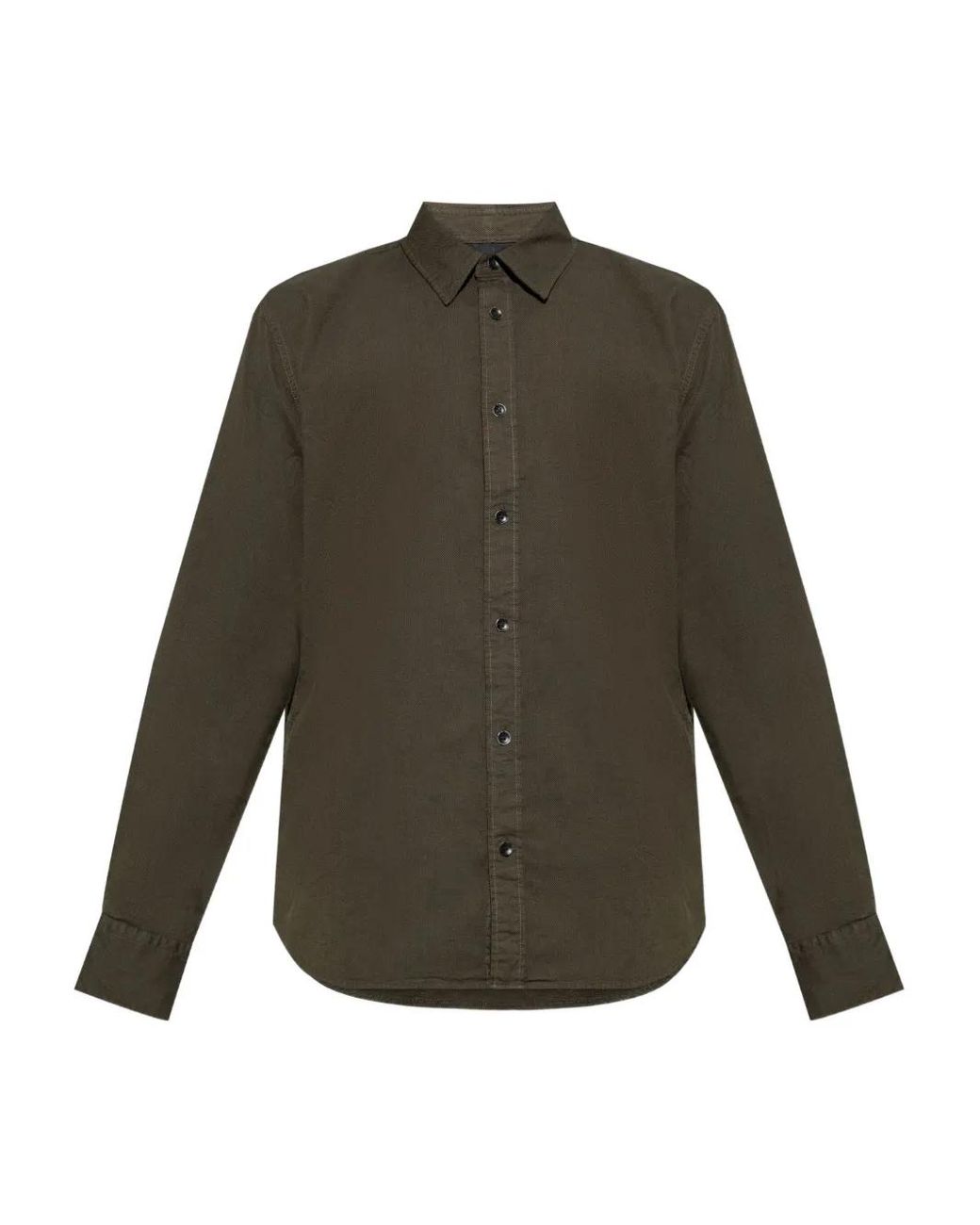 Rag & Bone Green Buttoned Long-Sleeve Shirt for men