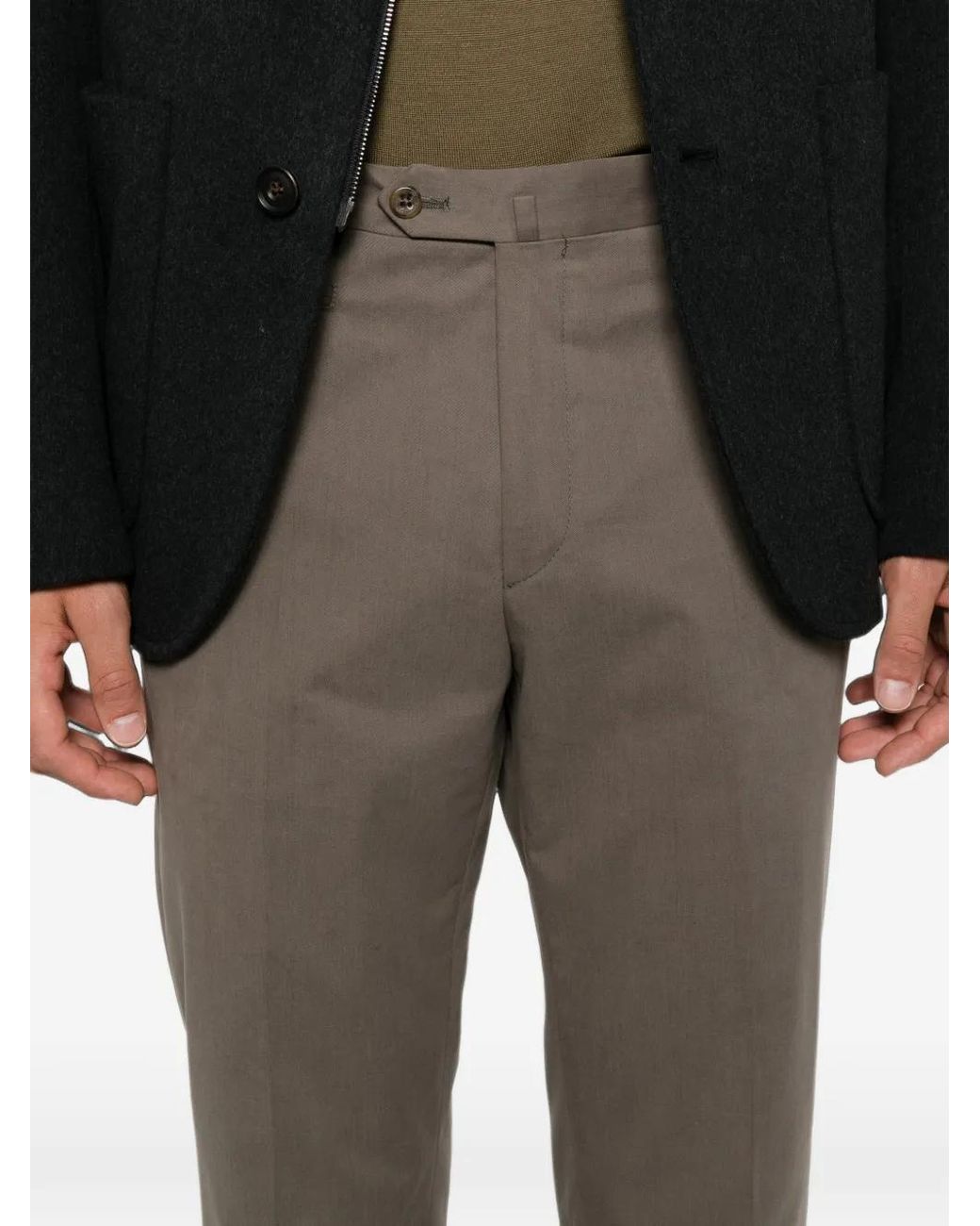 Corneliani Straight Pantalon in het Gray voor heren