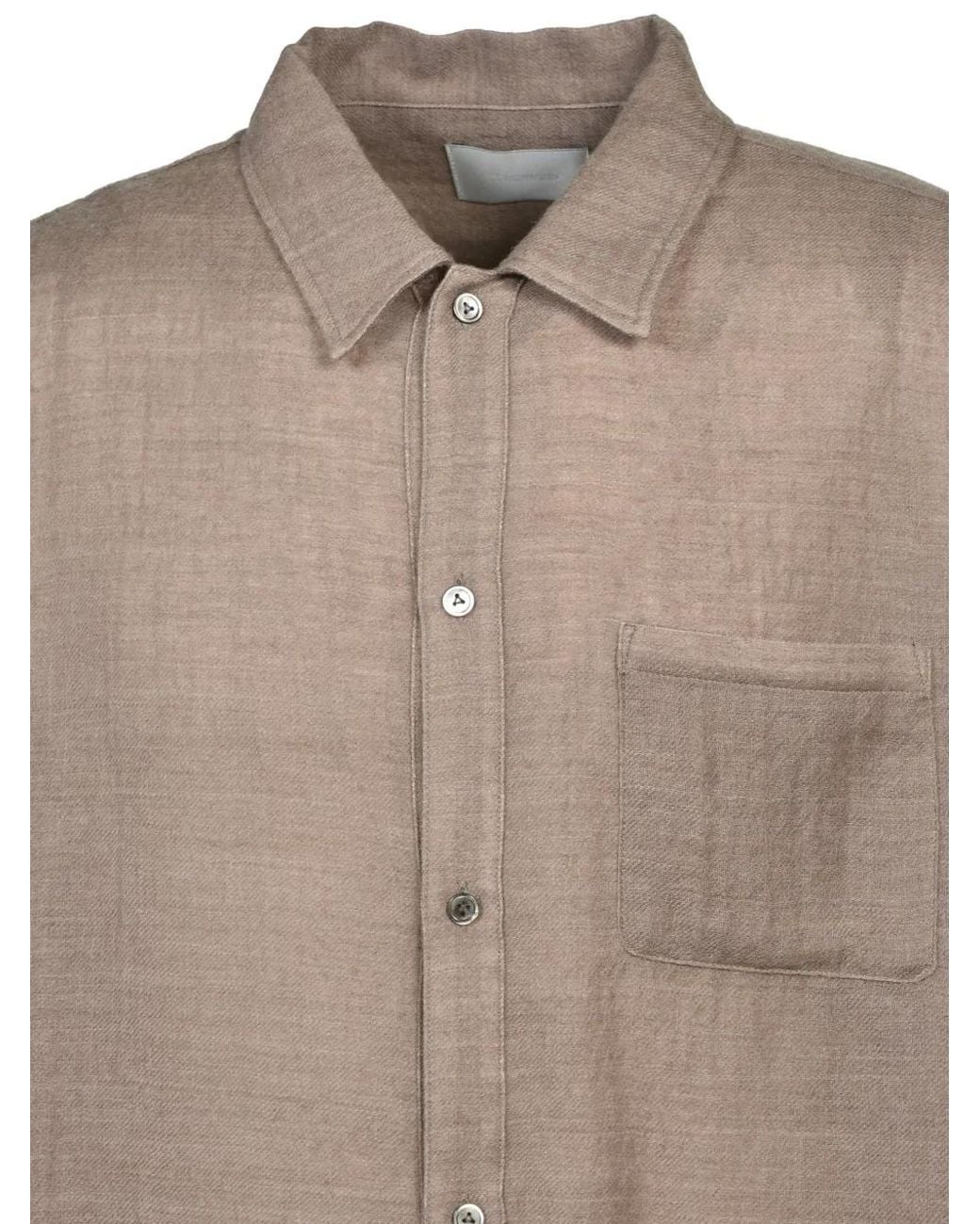CEDARWOOD Brown Chemise À Poche Poitrine Et Ourlet Droit for men