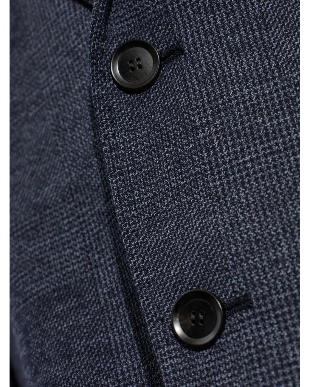 Brioni Blue Notch-Lapel Wool Blazer for men