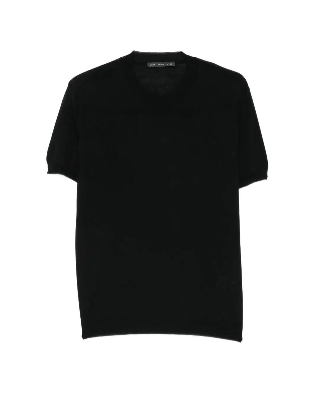 Low Brand Black Wool T-Shirt for men