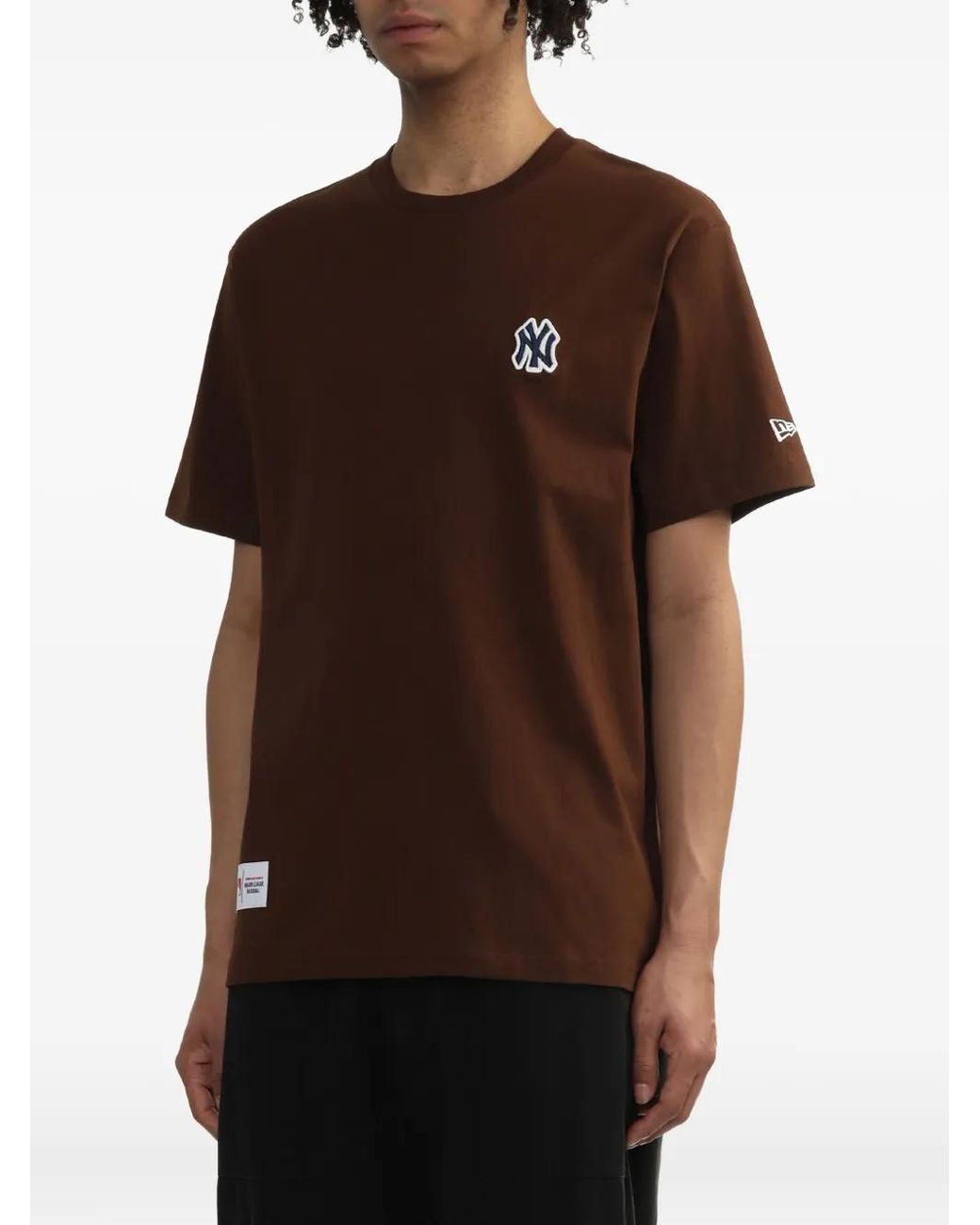 KTZ Brown Logo-Patch T-Shirt for men