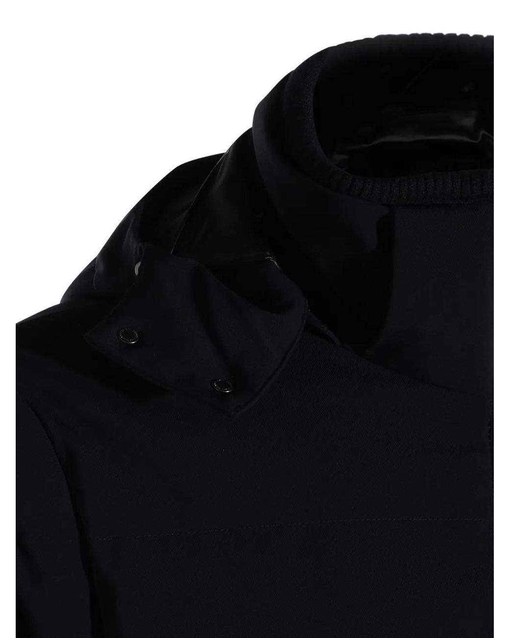 Montecore Black Hooded Padded Coat for men