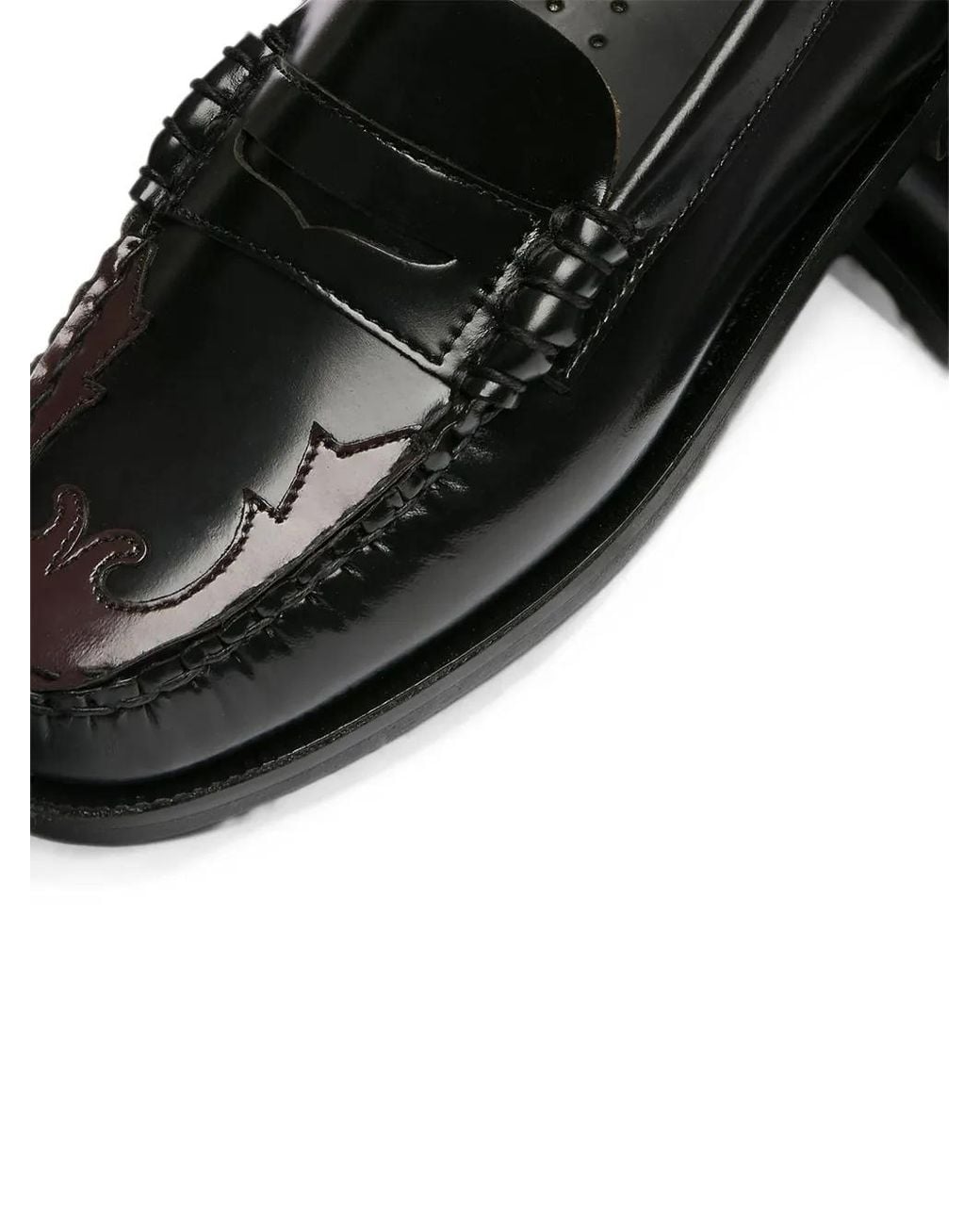 Sebago Black Classic Dan Western-Style Panelled Loafers