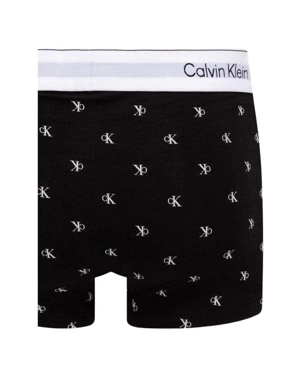 Calvin Klein Black Icon Logo-Print Cotton Boxers (Pack Of 3) for men