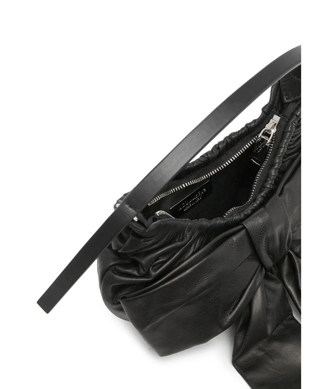 DSquared² Black Hobo Mini Bow Handbag