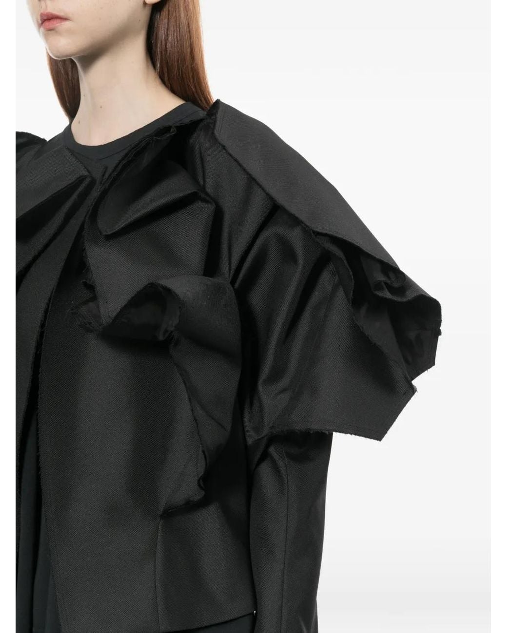 Comme des Garçons Black Ruffled Jacket