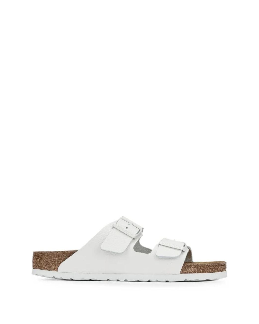 Birkenstock White Arizona Soft Footbed Sandals