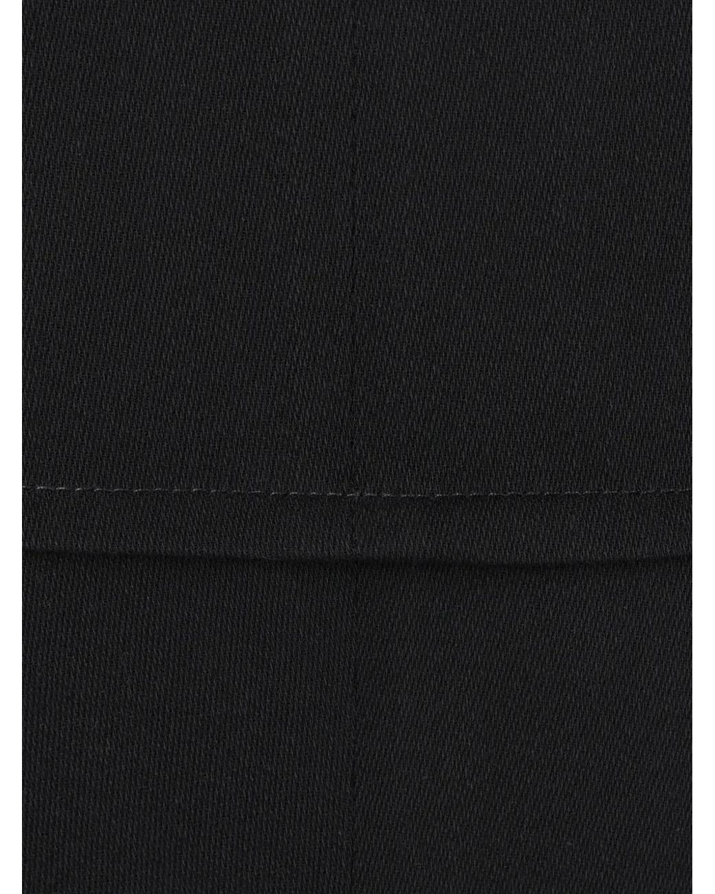 Rick Owens Black Wool Midi Skirt