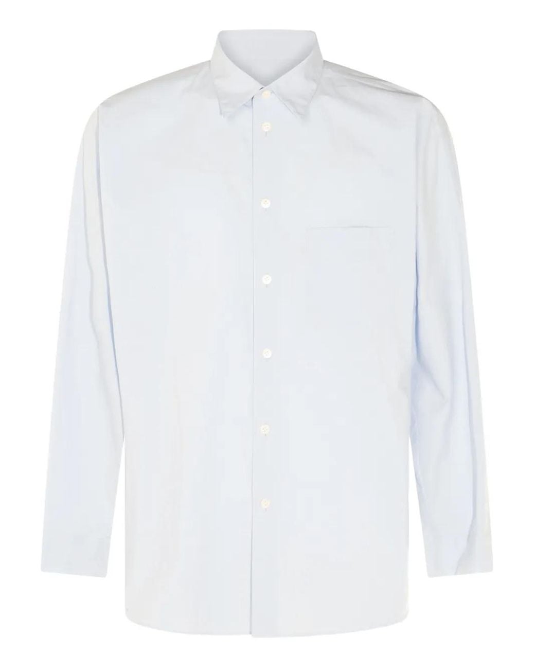 Homme Plissé Issey Miyake White Cotton Shirt for men