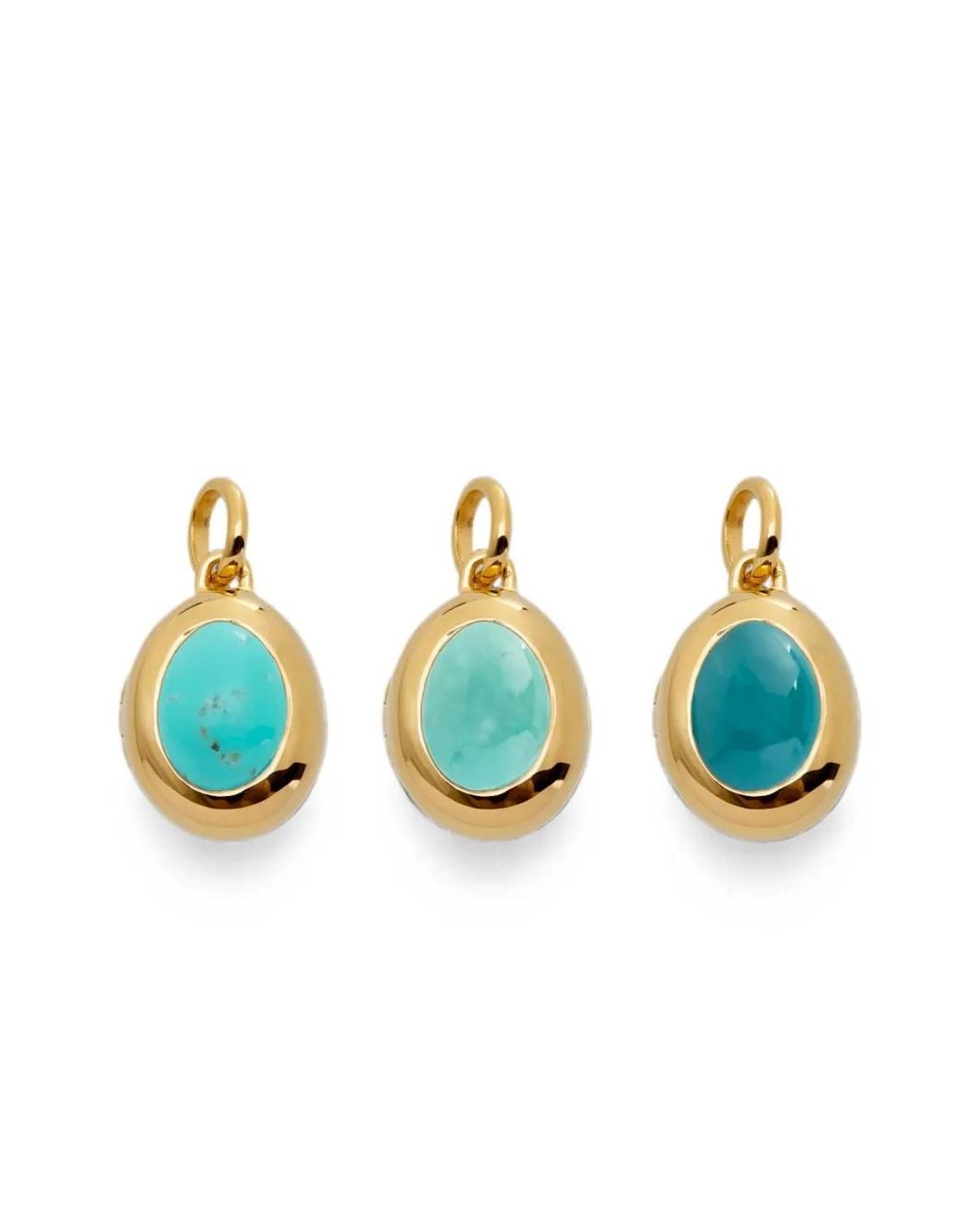Monica Vinader Blue December Birthstone Embellished Locket Pendant