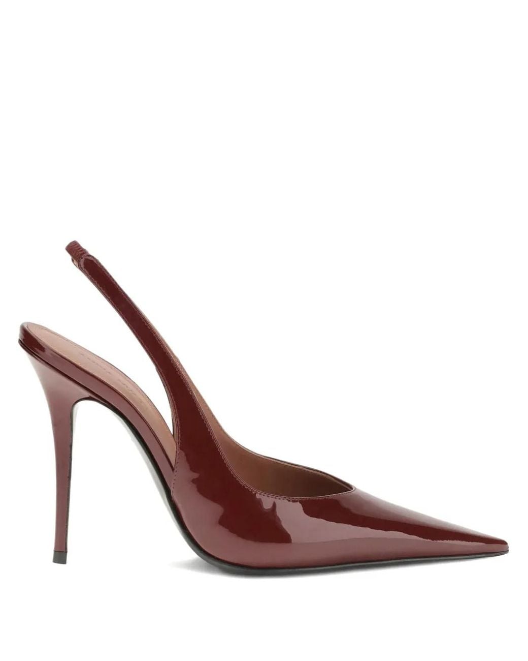 AMINA MUADDI Brown 105Mm Anok Sling Slingback Pointed-Toe Pumps