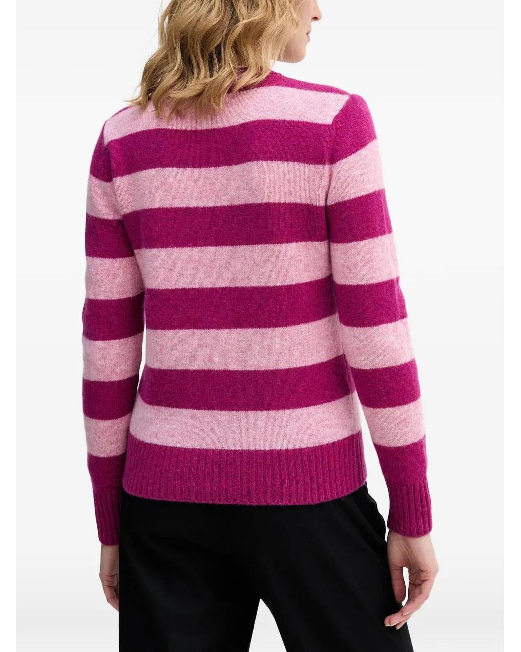 Benetton Pink Striped Cardigan