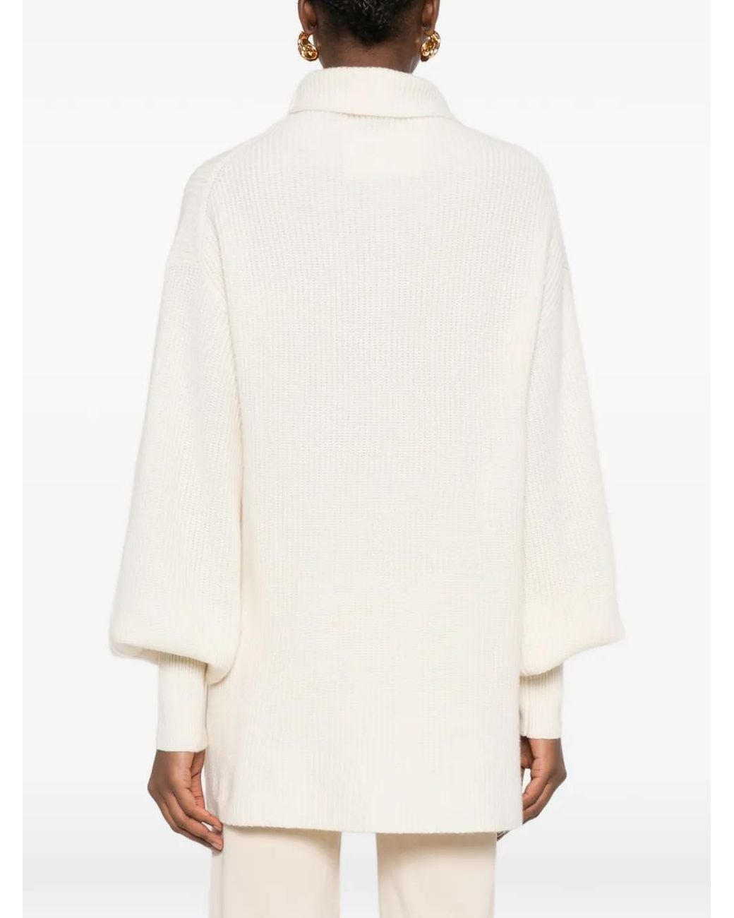 By Malene Birger White Roll-Neck Sweater