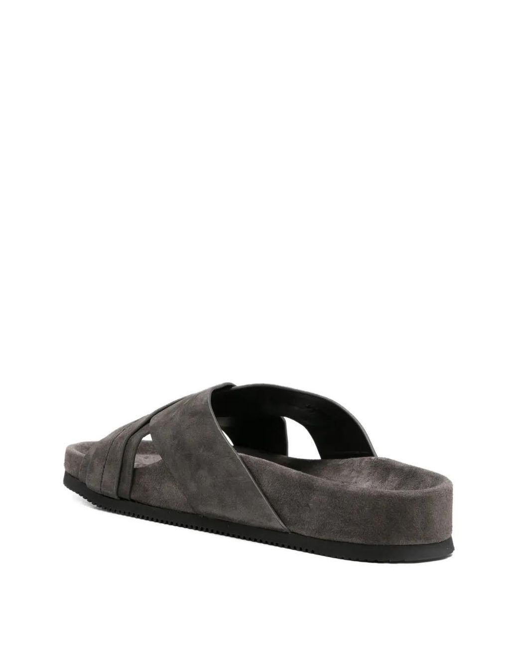 Tom Ford Gray Crisscross Strap Sandals for men
