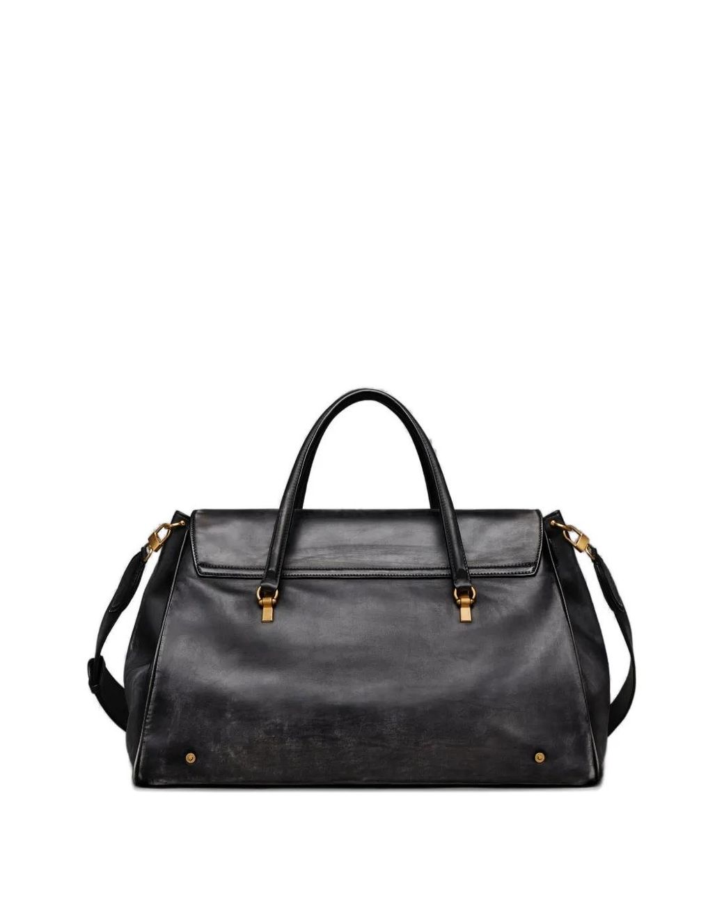 Thom Browne Black Bolton Weekender Bag for men