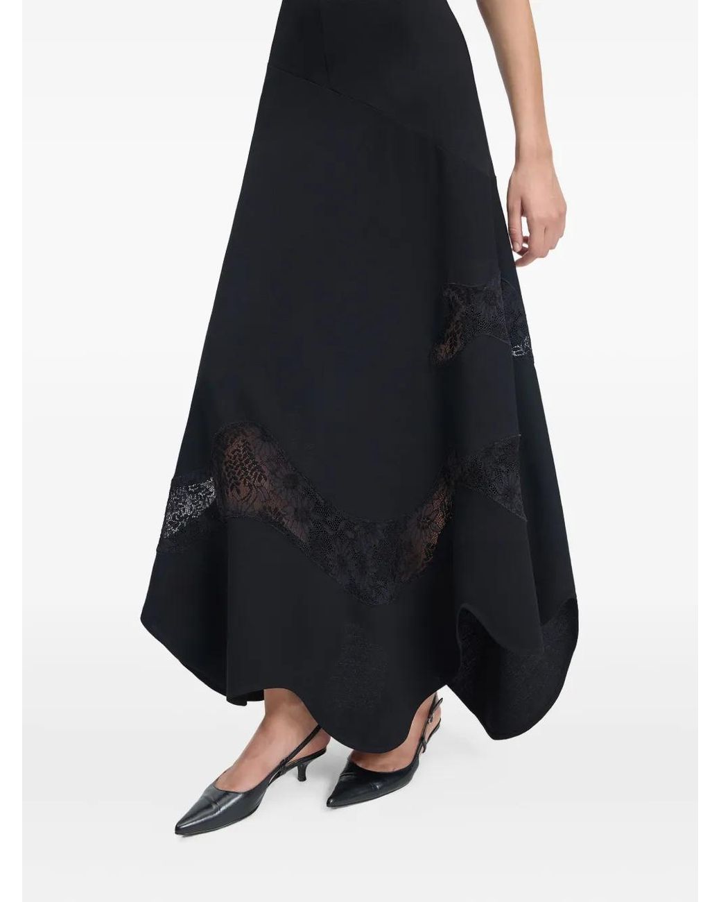 BITE STUDIOS Black Sound-Neck Midi Dress