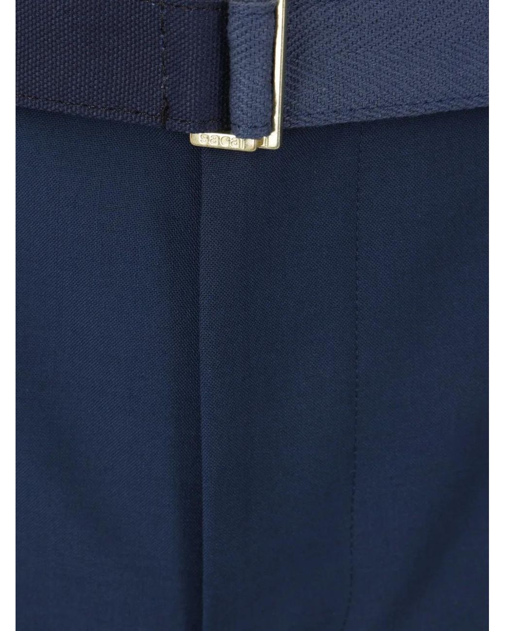 Sacai Blue X Carhartt Wip Belt Loop Patch Trousers