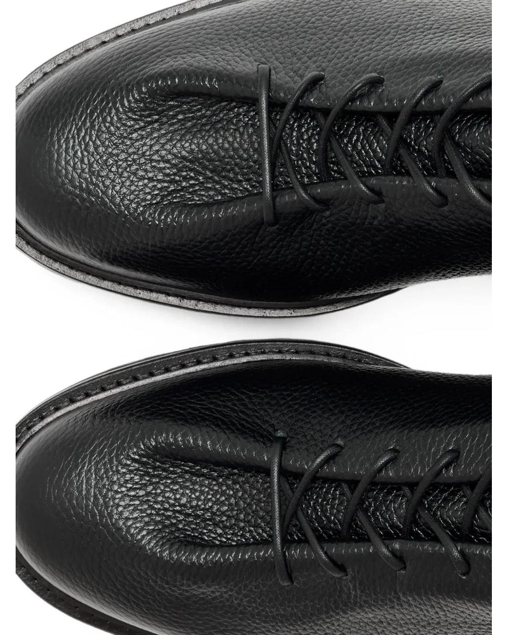 Jacques Soloviere Black Edouard Lace-Up Derby Shoes for men