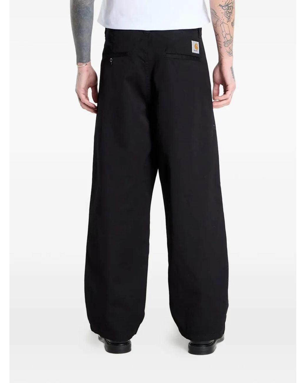 Carhartt Black Brady Belt-Loop Trousers for men