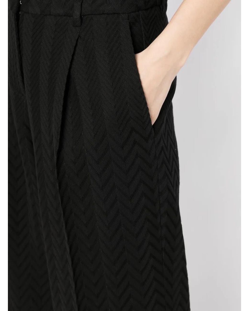 Missoni Black Zigzag Tailored Trousers