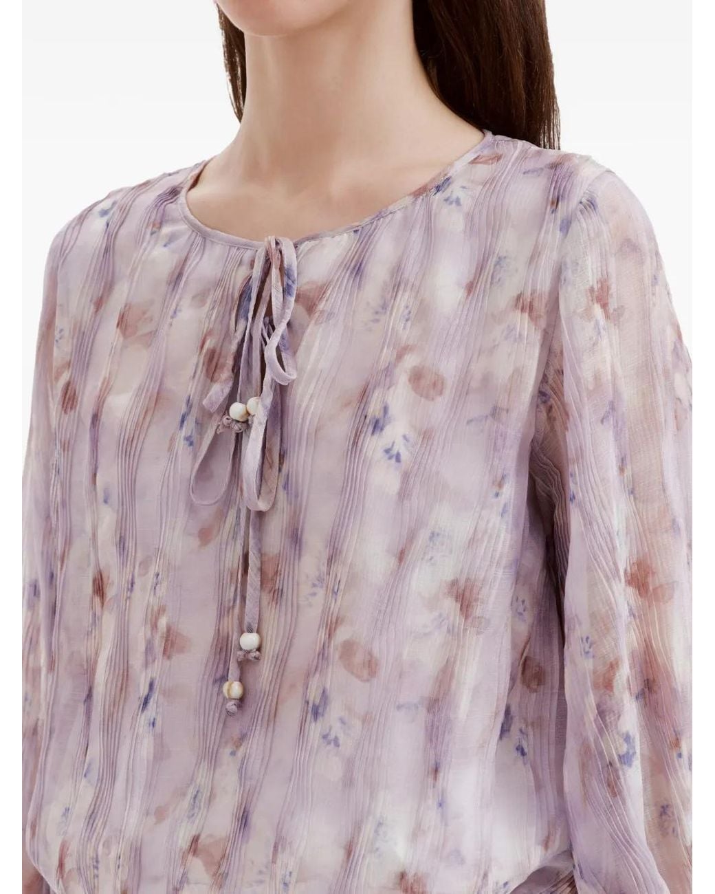 B+ AB Purple Floral-Print Mini Dress