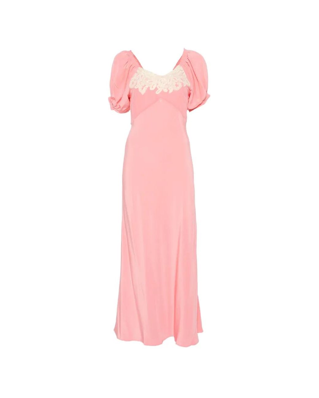 Rixo Pink Ilaria Maxi Dress