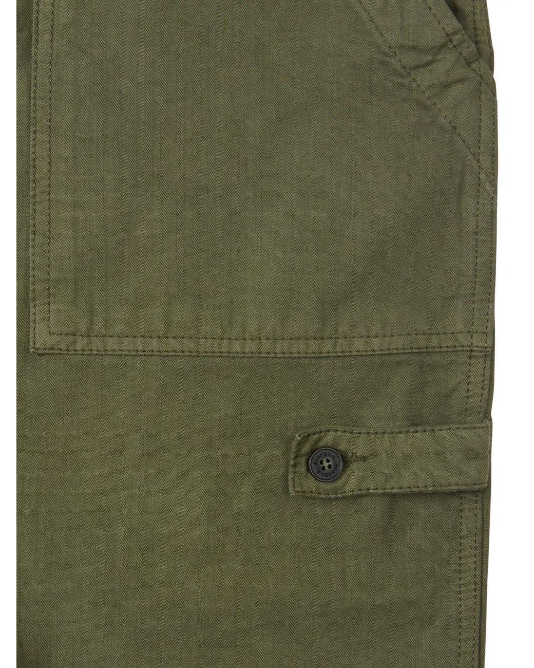 Fortela Green Patch-Pocket Trousers